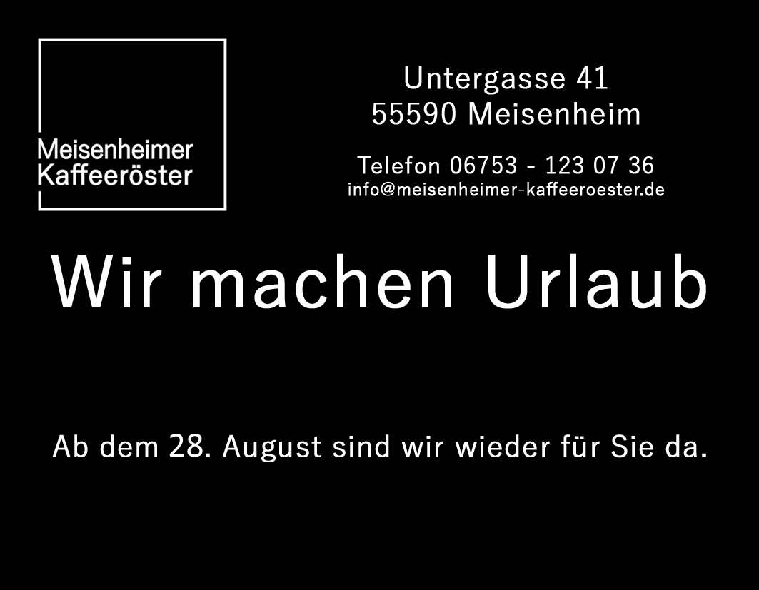 Urlaubshinweis
